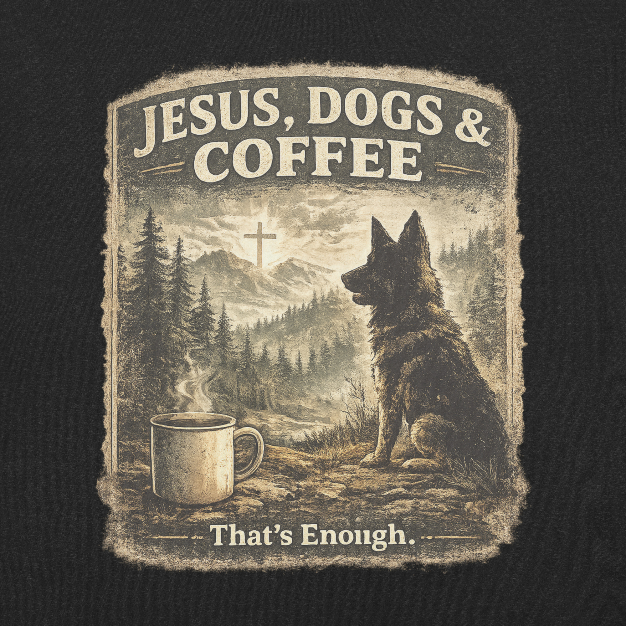 Jesus, Dogs & Coffee | Christian Dog Lover - Image 5